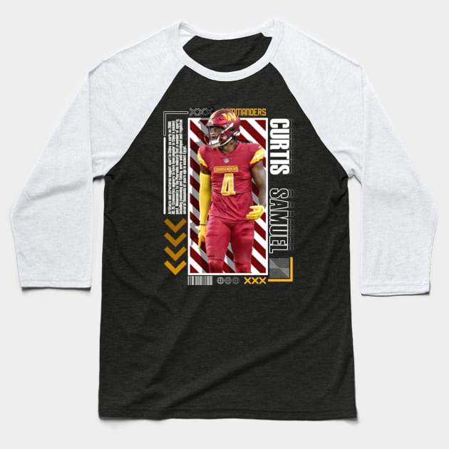 Curtis Samuel Paper Poster Version 10 Baseball T-Shirt by art.Hamdan